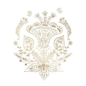 Floral composition Stock Illustration