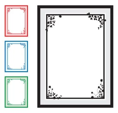 Floral corners background Stock-Illustration
