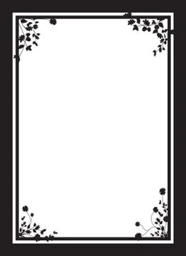 Floral corners background Illustrazione stock