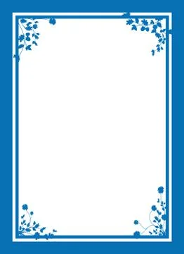Floral corners background Stock Illustration