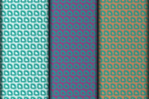 Floral customize vector eps pattern design template. Stock Illustration