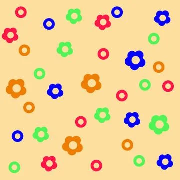 Floral cute repeatable background for wallpapers, banners and covers Stock Illustration