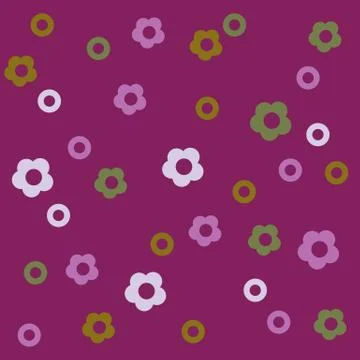 Floral cute repeatable background for wallpapers, banners and covers Stock Illustration