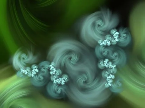 Floral dark background pattern. Computer generated abstract fractal for cover Stock Illustration