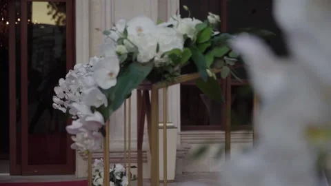 Floral decoration 스톡 동영상 156834313
