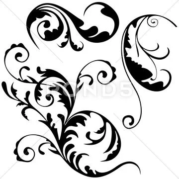 Floral Decoration Stock Illustration
