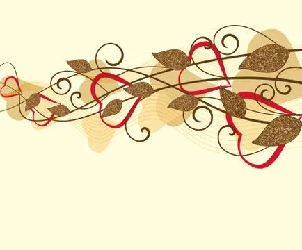Floral decoration Stock Illustration