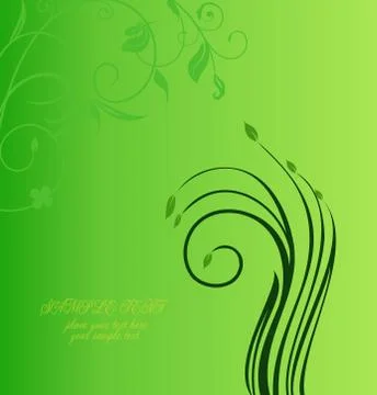 Floral decorative background Stock Illustration