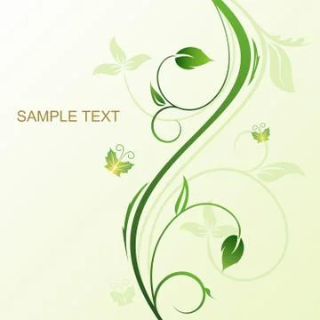 Floral decorative background Stock Illustration