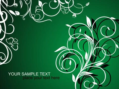 Floral decorative background Stock Illustration