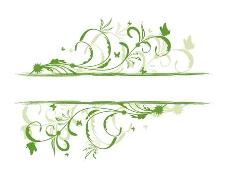 Floral decorative background Stock Illustration