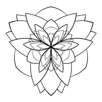 Floral decorative elements. Elegant doodle pattern. Vector illustration. Stock Illustration