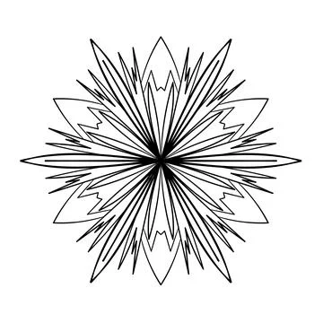 Floral decorative elements. Elegant doodle pattern. Vector illustration. Stock Illustration