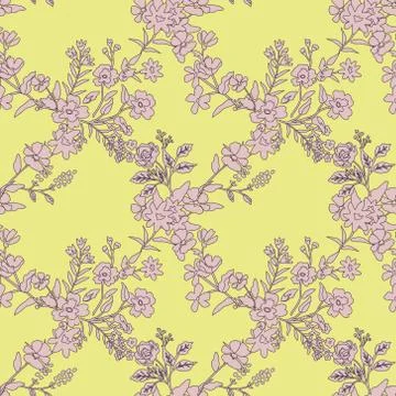 Floral decorative pattern Stock Illustration