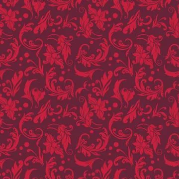 Floral Decorative vector seamless pattern design Stock Illustration