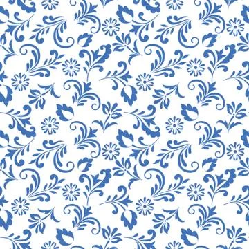 Floral Decorative vector seamless pattern design Stock Illustration