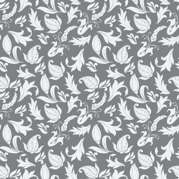 Floral Decorative vector seamless pattern Stock Illustration