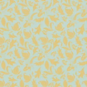 Floral Decorative vector seamless pattern Stock Illustration