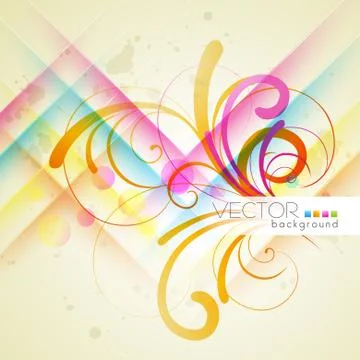 Floral design background Stock Illustration
