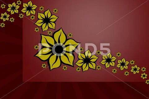 Floral design decoration Stock Illustration