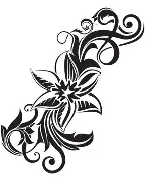 Floral design element Stock Illustration