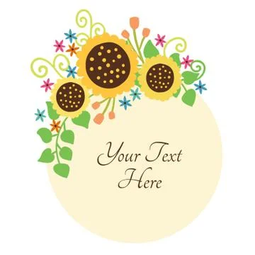 Floral design element Stock Illustration