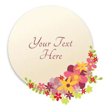 Floral design element Stock Illustration