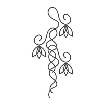 Floral design element Stock Illustration