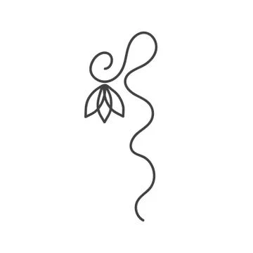 Floral design element Stock Illustration