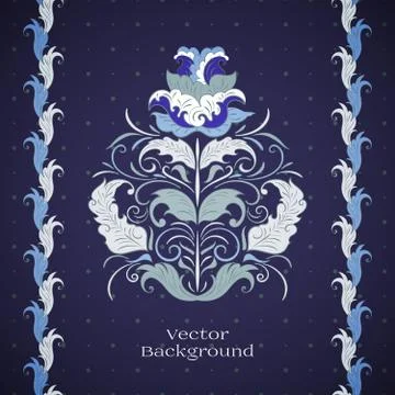 Floral design element Stock Illustration