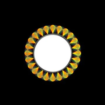 Floral design element or frame for web Stock Illustration