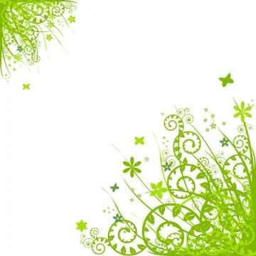 Floral design elements Stock Illustration