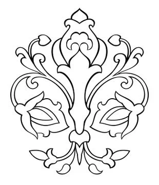 Floral design elements. Stock Illustration