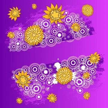 Floral design. Hand drawn, vector stock. Stock Illustration