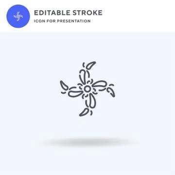 Floral Design icon vector, filled flat sign, solid pictogram isolated on white イラスト素材