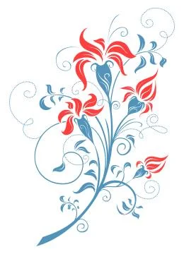 Floral design. Stock Illustration