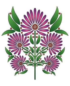 Floral design Stock Illustration