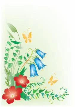 Floral design Stock Illustration