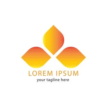 Floral design logo Stock Illustration