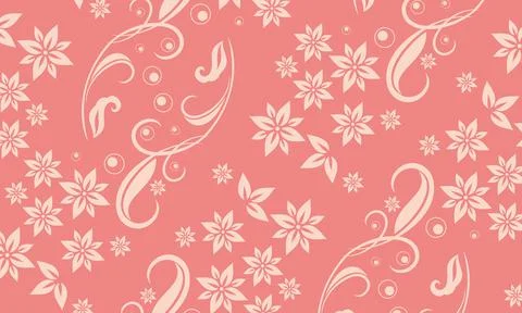 Floral Design texture, pattern for Tiles and Textile industries with trendy m Stock Illustration