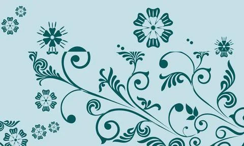 Floral Design texture, pattern for Tiles and Textile industries with trendy m Stock Illustration