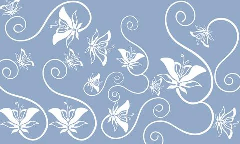 Floral Design texture, pattern for Tiles and Textile industries with trendy m Stock-Illustration