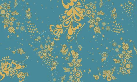 Floral Design texture, pattern for Tiles and Textile industries with trendy m 스톡 일러스트