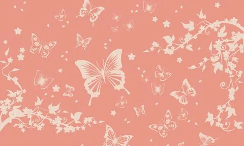 Floral Design texture, pattern for Tiles and Textile industries with trendy m Stockillustratie