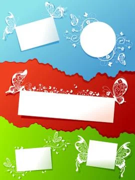 Floral designs. Illustrazione stock