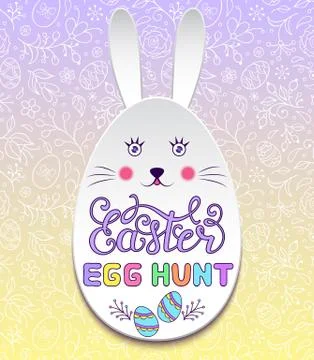 Floral easter card Stock Illustration