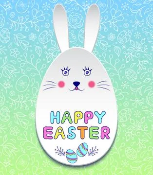 Floral easter card Stock Illustration