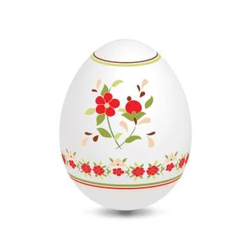 Floral easter eggs Stock Illustration