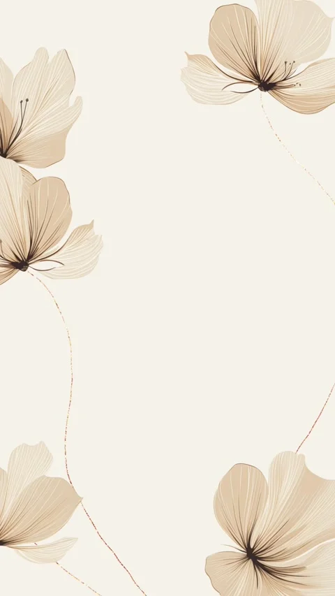 Floral Elegance - Delicate Flowers in Soft Hues. Video stock 320442564