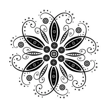 Floral element of design. Vector illustration Stock-Illustration